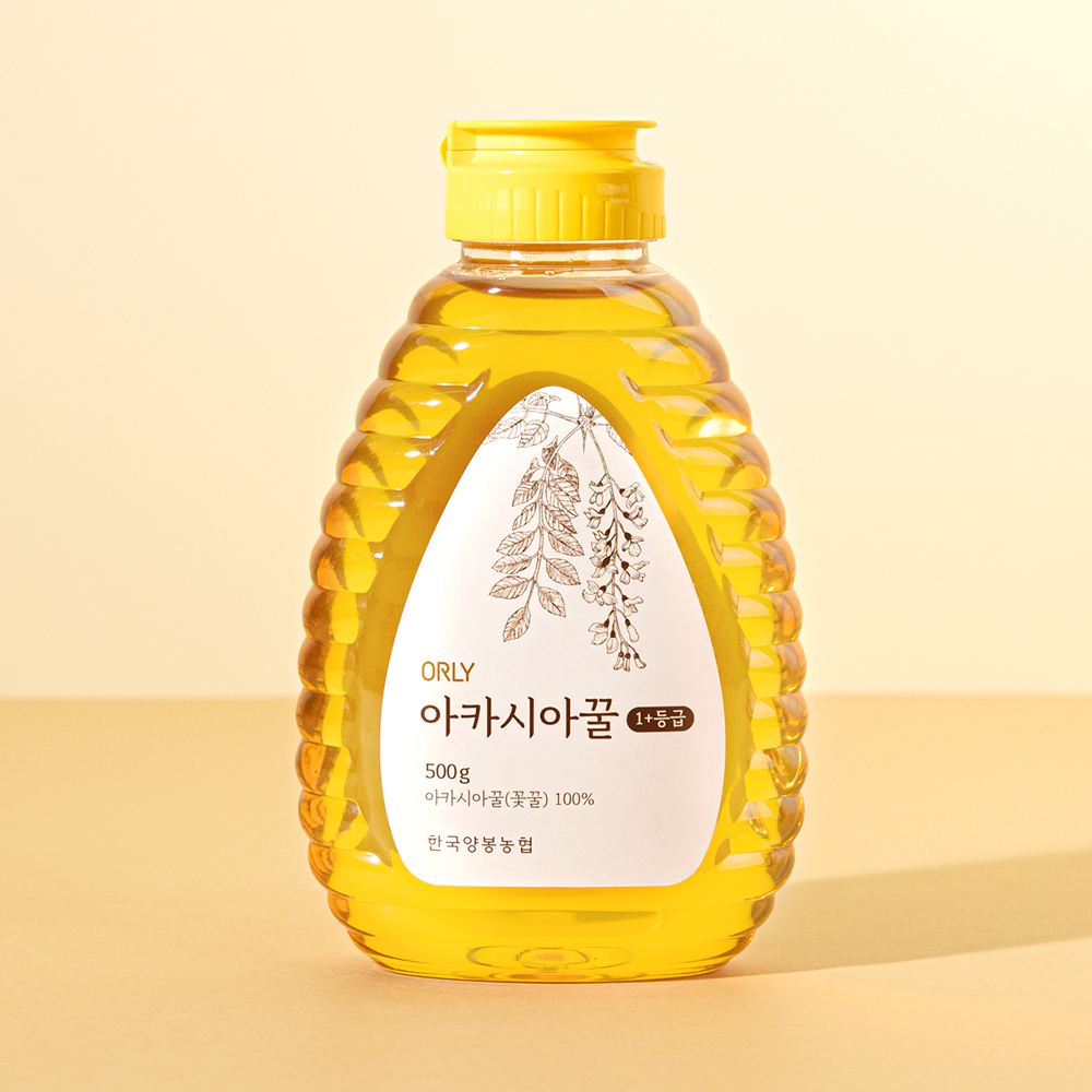 아카시아꿀 500g 1+등급 프리미엄 국내산 아까시꿀 토종꿀 : 오가닉 올리