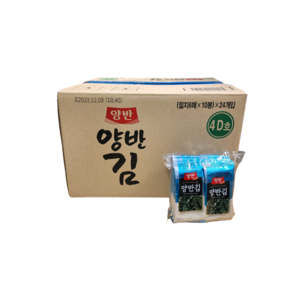 동원 양반김 4D호 2g x 240봉 (1박스 ) (6매x10봉x24세트) 박스판매 명절 : 와우식자재