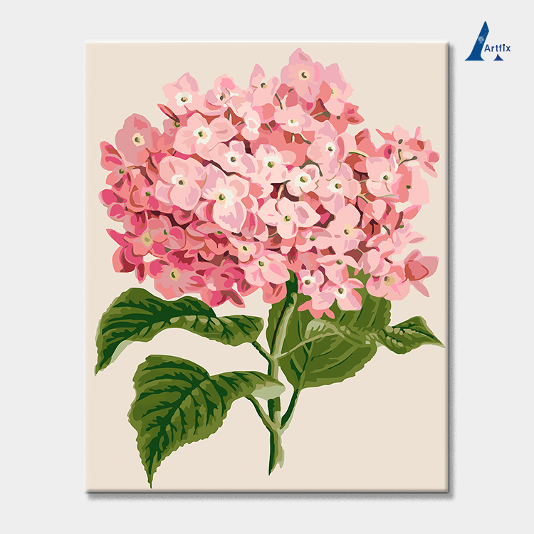 목단꽃 모란꽃그림 작약꽃 페인팅 피포 유화그리기세트 : 초롱아트