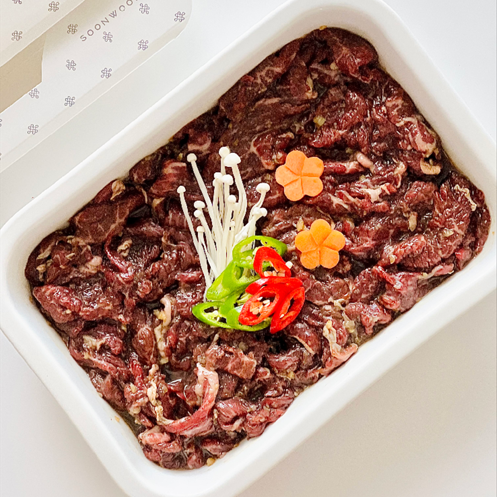 [순우리] 무항생제 한우 불고기 1++등급, 200g, 1개 : 순우리한우