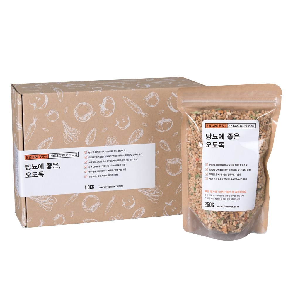 프롬벳 당뇨에 좋은 오도독 반려동물 건강식 사료 1kg 1개 : 가성비 추천 인스토어