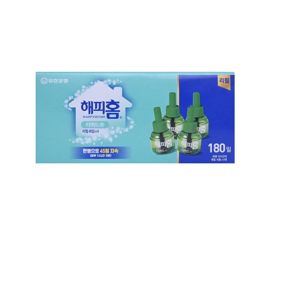 유한양행 해피홈 리퀴드 리필 45일 4입 : 못기랜드