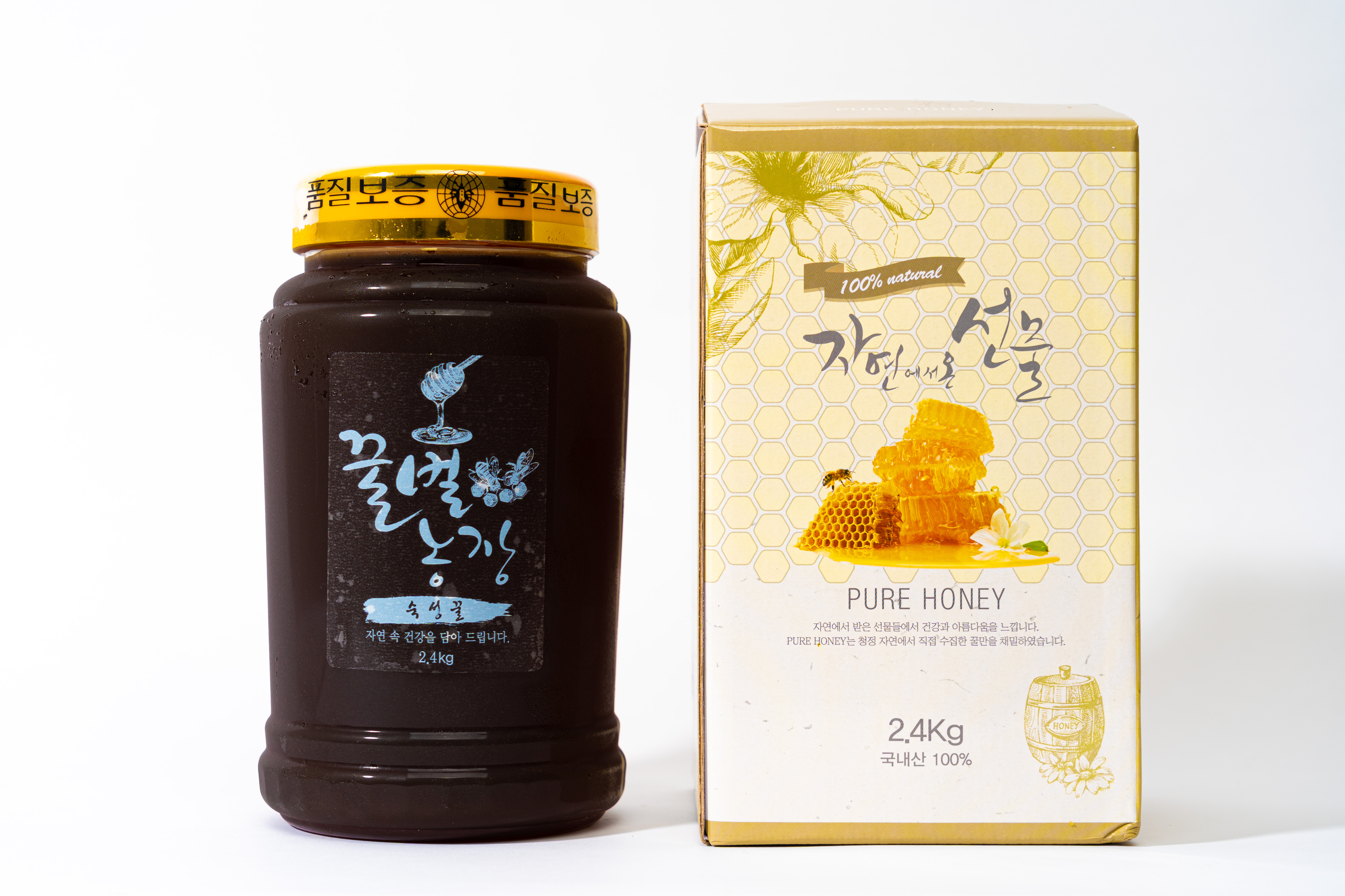 아카시아꿀 2.4kg 6병 : 창녕 꿀벌농장