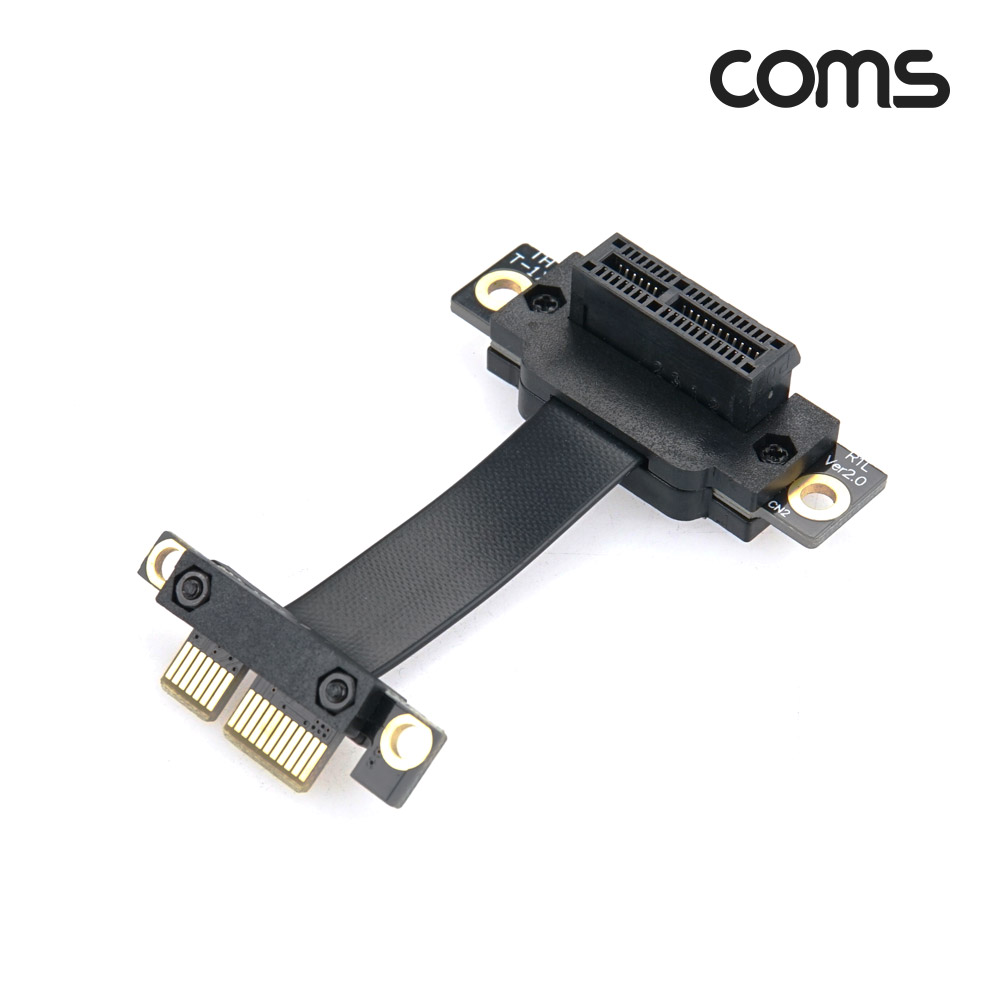 컴스몰 PCI Express 연장 아답터 케이블 1x PCI-E MF 꺾임 BD907  : 컴스몰