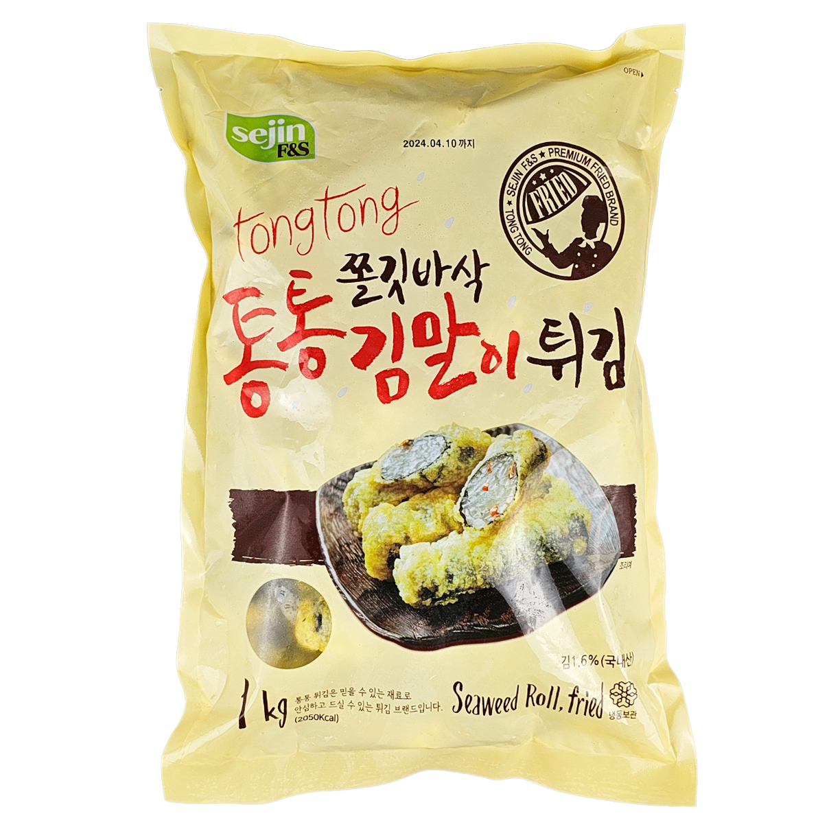 세진 쫄깃바삭 통통 김말이 튀김 1kg/냉동 : 선진쉐프스토리식자재