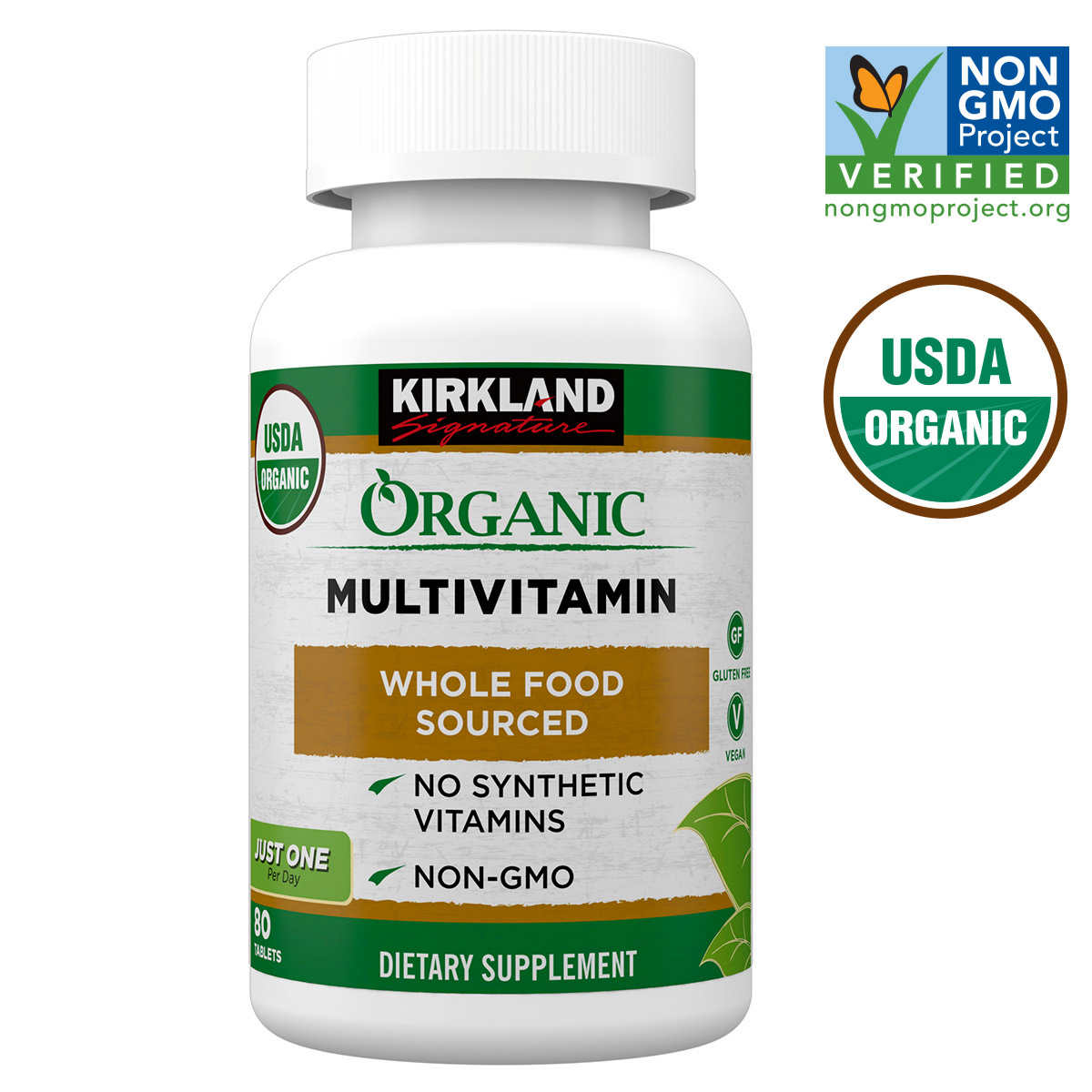 커클랜드 시그니처 오가닉 멀티비타민 80정 (Kirkland Signature USDA Organic Multivitamin, 80 Coated Tablets) : MAXIAH