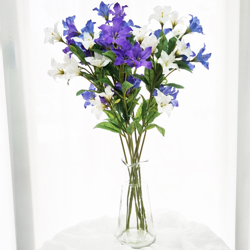 도라지꽃 가지 생화같은 인테리어 조화 장식 3color : -소소플라워-