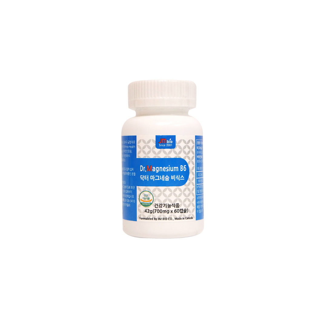 제이엠 바이오  닥터  마그네슘  B6  60캡슐 마그네슘 200mg  비타민b6 6mg : 약사맘닷컴