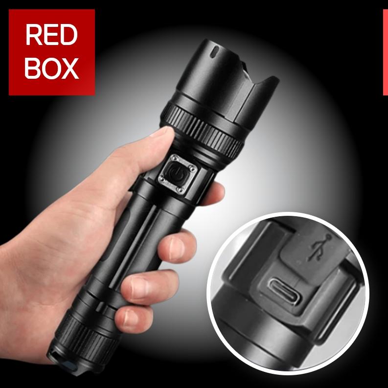 LED 써치 라이트 해루질 랜턴 충전식 휴대용 손전등 초강력 후레쉬 : redbox