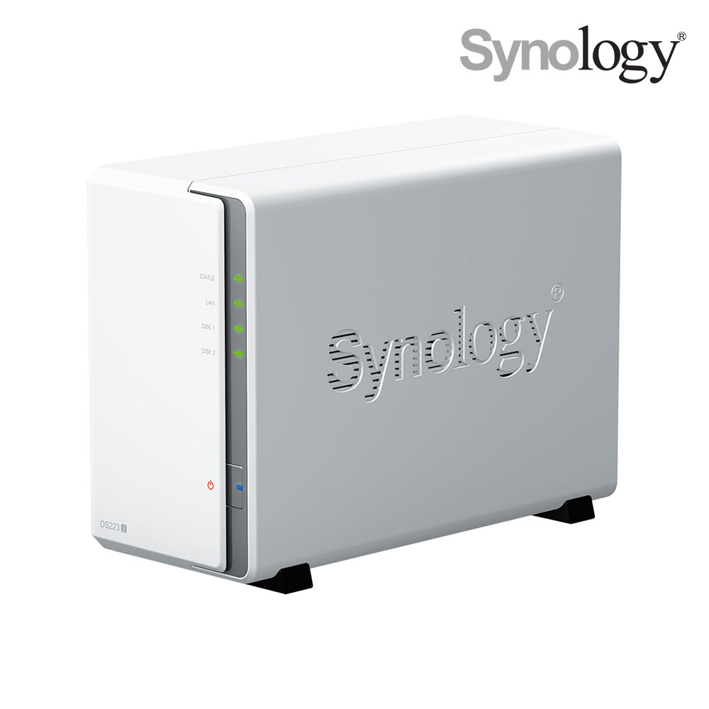 시놀로지 나스 DS223j 2Bay NAS 스토리지 케이스 [레이드 설정 서비스] : 시놀로지공식총판