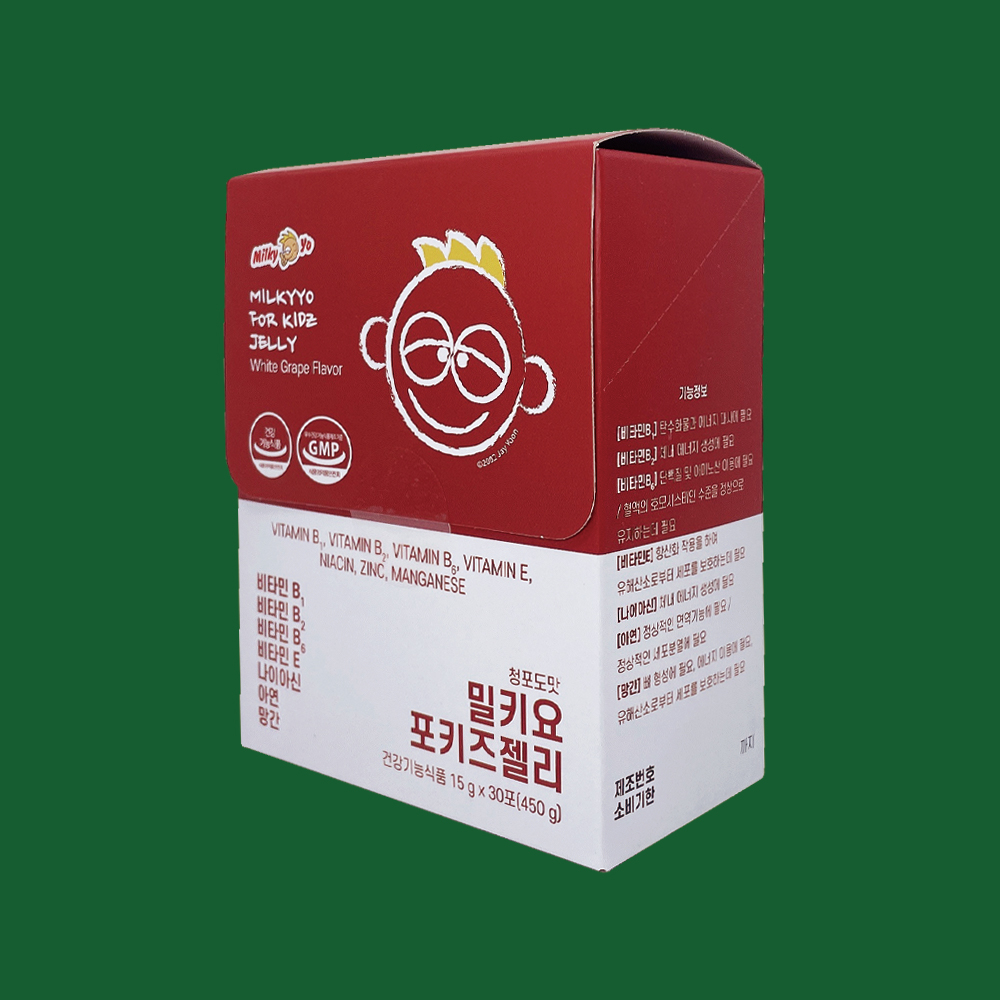 밀키요 [성장기 아이를 위한 종합비타민] 포키즈젤리 1박스(30포) 성장젤리 : 밀키요