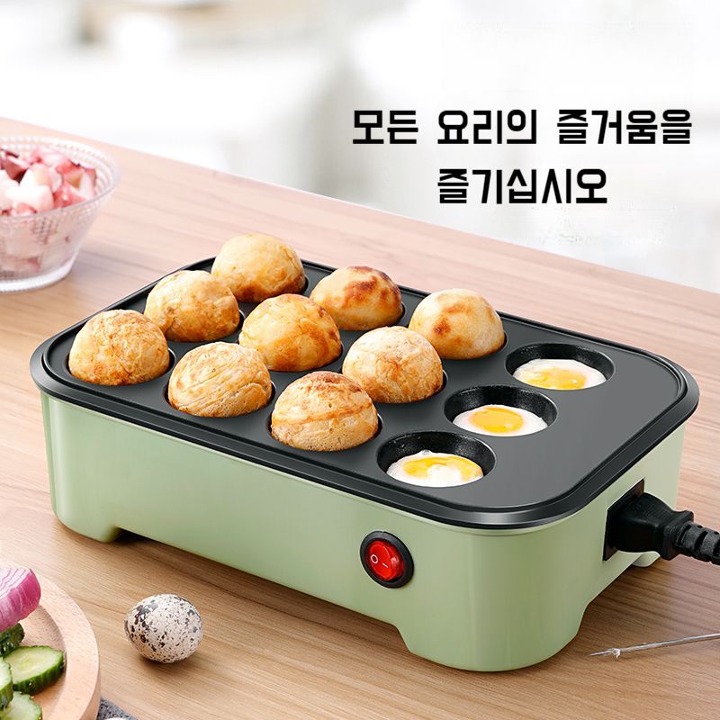 가정용 타코야끼 기계 문어 계란빵 만들기 12구 팬 : 똑알몰