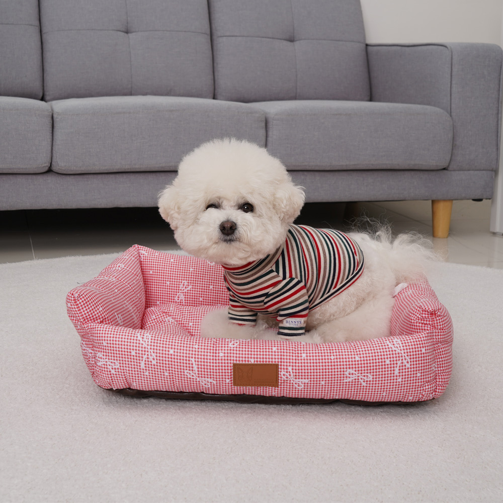 까네밀리 리샤인 강아지 쿠션 침대 방석 꿀잠 애견방석 베게 : 까네밀리