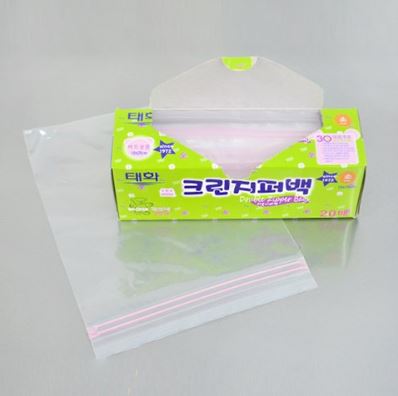 태화 크린지퍼백 소 18 x 20cm 20매 x30개 1박스 : OK산업용품