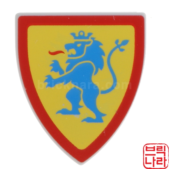 레고 캐슬 라이온 삼각 방패 Shield Lion [노랑 / 3846pb062] : 메이크브릭