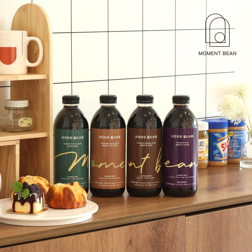콜드브루 원액 1L x 2병 더치커피 액상커피 선물 답례품 과테말라 : 모먼트빈