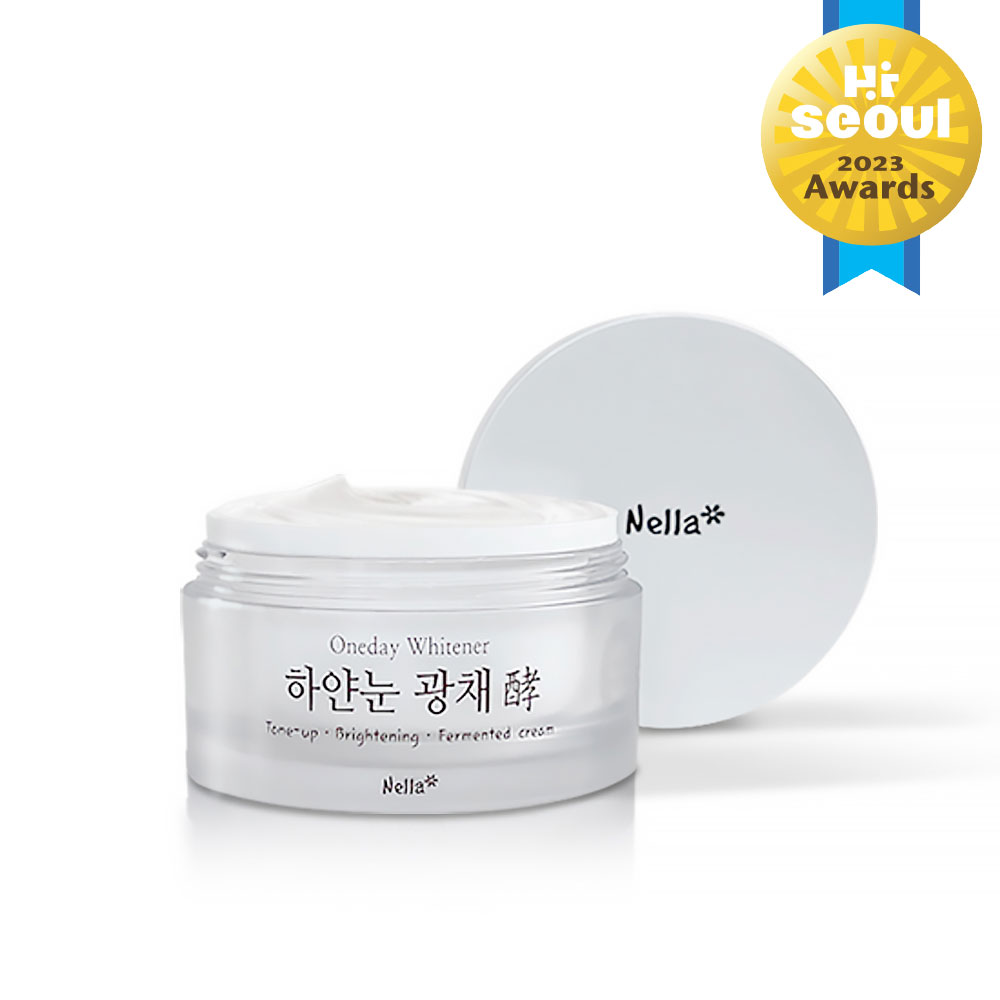 아마존베스트 화장품 하얀눈 광채 발효 톤업크림 50g : 넬라화장품