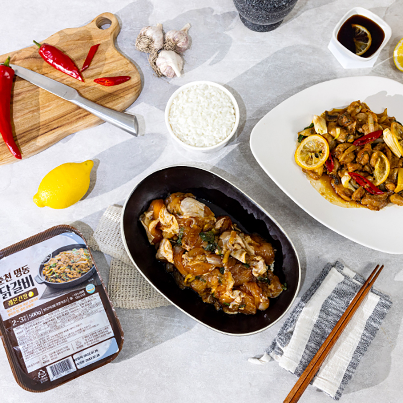 강명희 춘천 간장 닭갈비 500g 1kg 1.5kg 반찬 집들이 캠핑 : 춘천그린식품 강명희