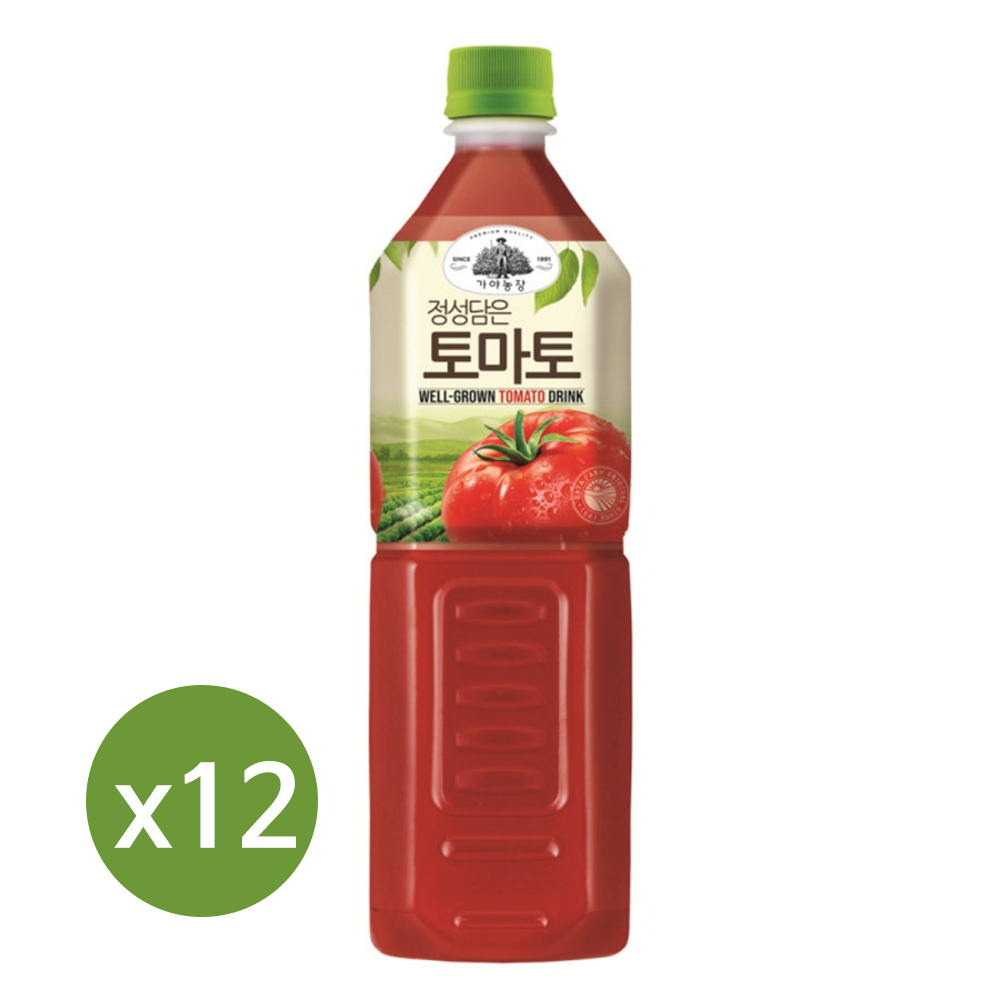 웅진 가야농장 정성담은 토마토 1L 12개 : 이도유통