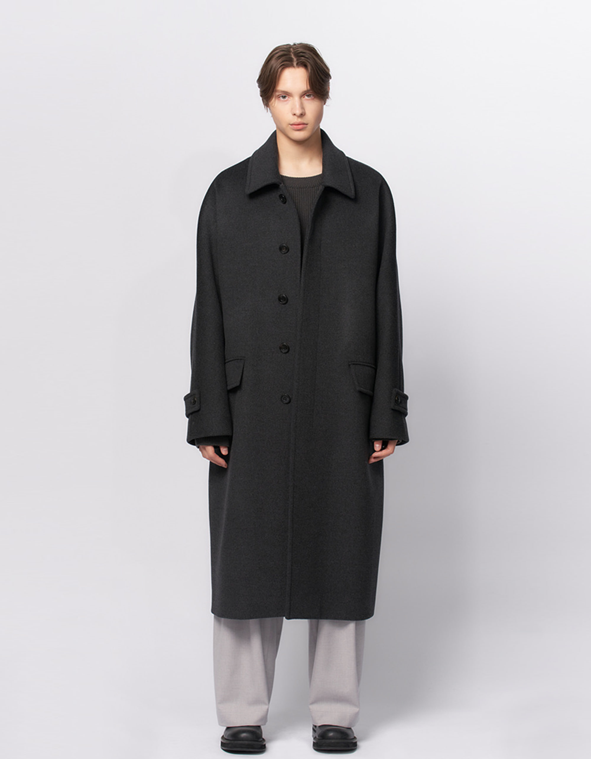 비긴202 French Sleeve Balmacaan Coat : 레트라토
