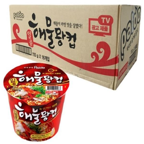 팔도 일품 해물왕컵 110g 16개 : 백화점가는길