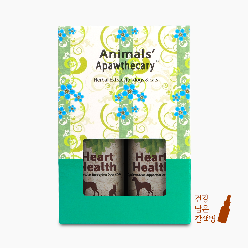 강아지 고양이 심장영양제 심장사상충 투약 후 혈행 관리 애니멀에센셜 심장 팅크 2개세트 : 오세인트