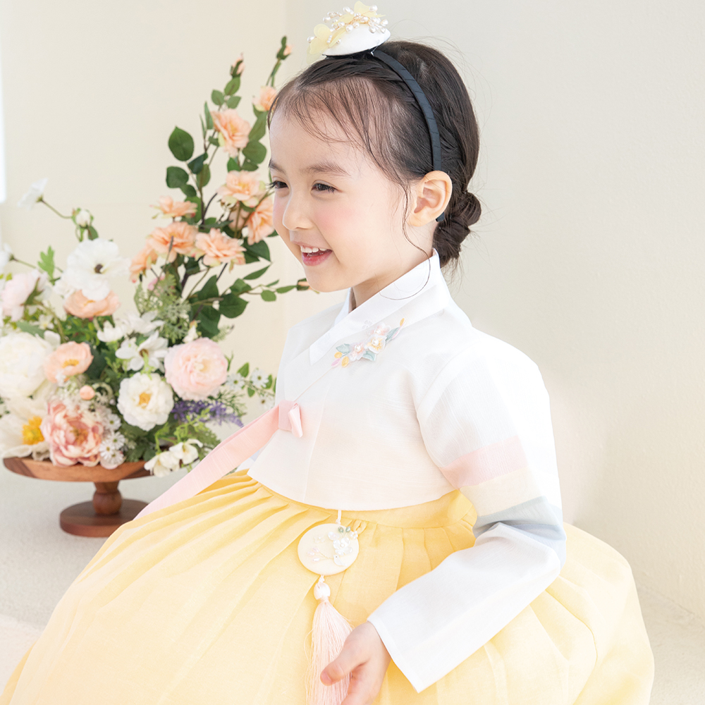 도하한복 여아 아동 여자 유아 아기한복 백일 돌 잔치 어린이집 자매 남매 한복 라봄 색동 : 도하한복