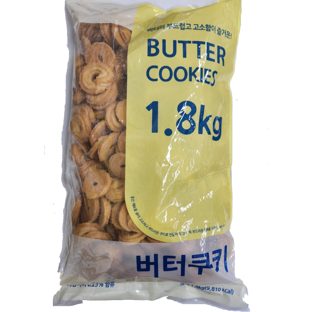 신흥제과 버터쿠키 1.8kg : 곰소식자재