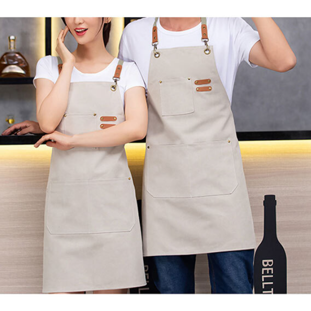 헤어디자이너앞치마 미용실 작업용 공방 화방 카페 : 렙톤
