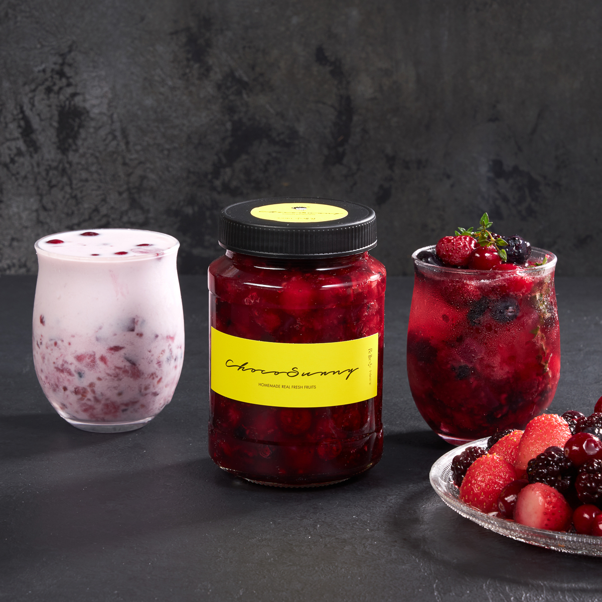 [베리베리코코청] 요거트전용 카페 과일수제청 차 과일청 500g 답례품 추석명절 선물세트 : 초코써니 수제청 수제과일청