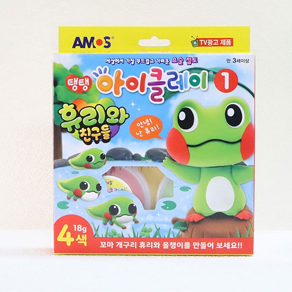 칼라점토 탱탱 아이클레이 친구들1 미술놀이 클레이점토 컬러점토 클레이 : 수앤서마켓C