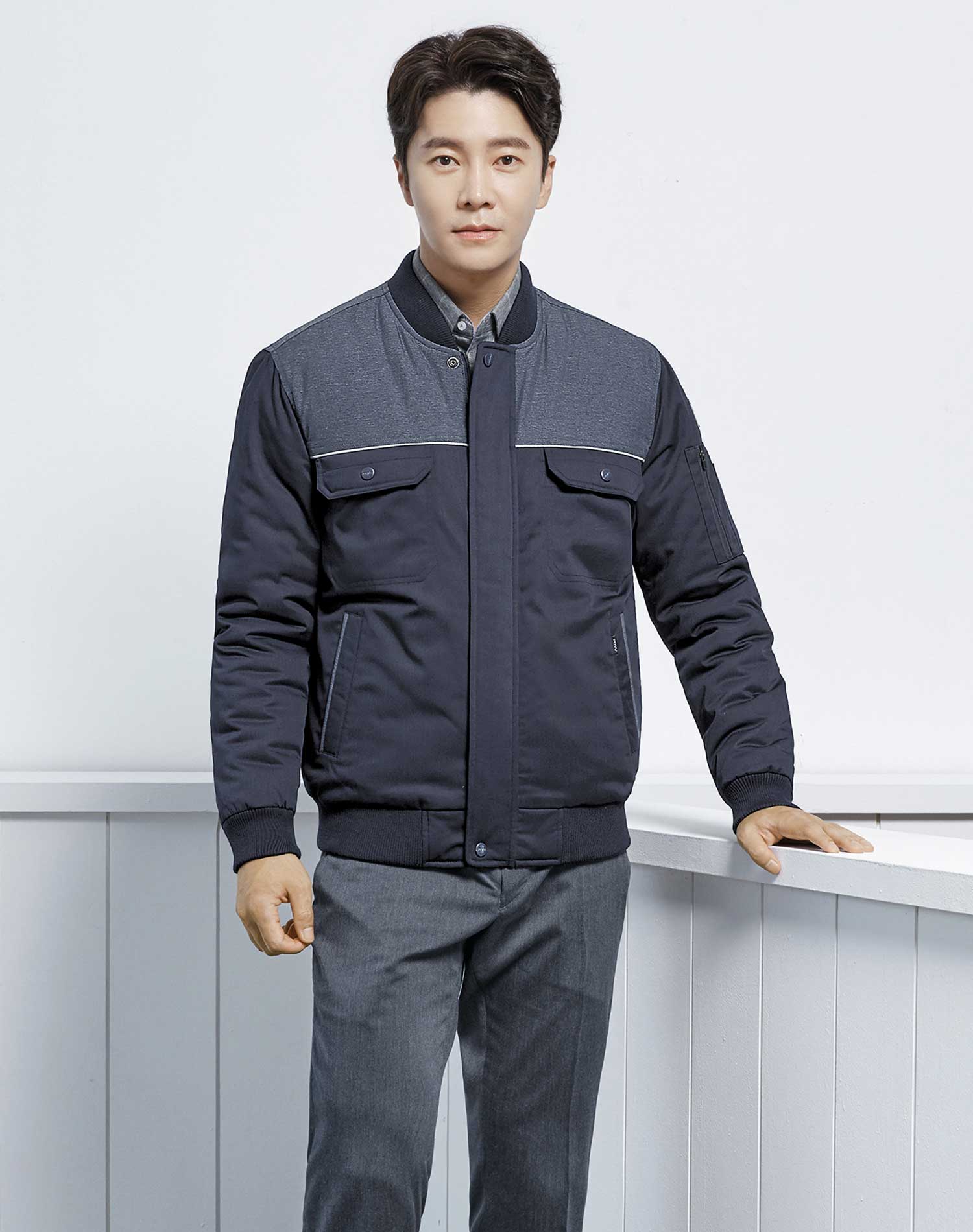 파브유니폼 동잠바 WM-J1703 작업복 겨울자켓 단체복 근무복 : 서진안전