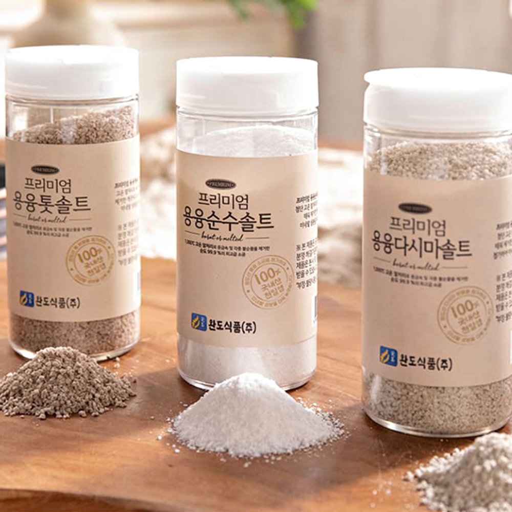 청정완도 프리미엄 용융해조솔트 3병 다시마 톳 청정 완도식품 천일염 100% : 인포벨홈쇼핑