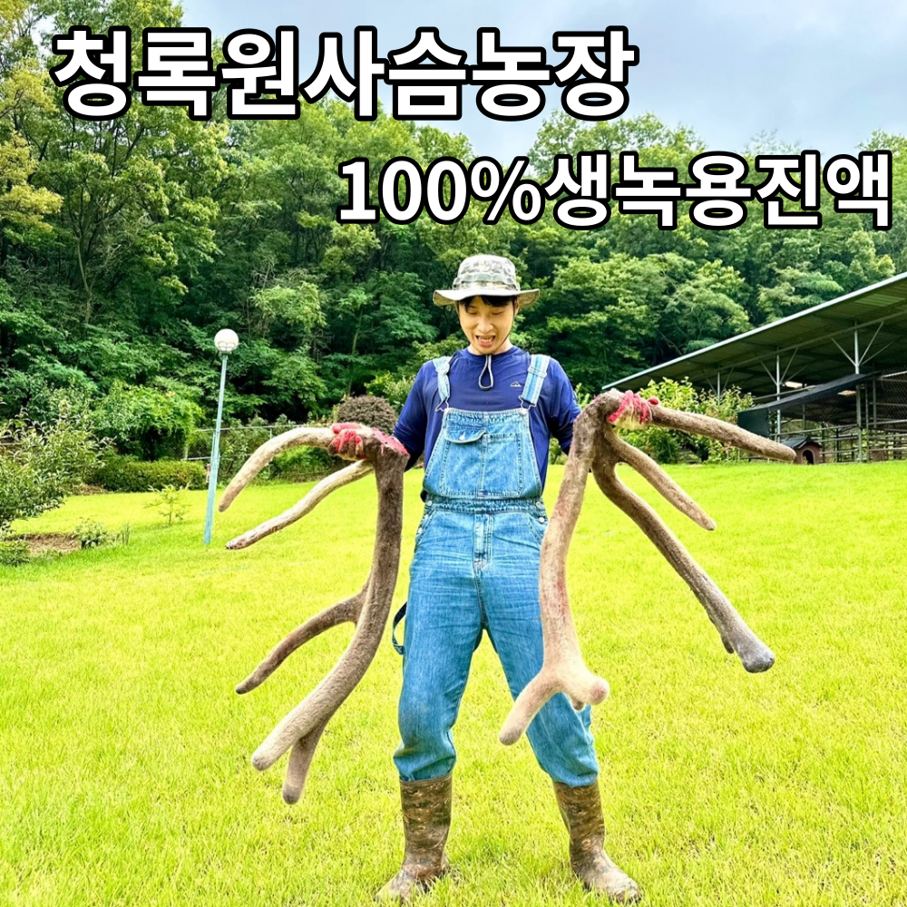 청록원사슴농장 녹용즙 액기스 1상자 30봉 보름분 (110ml) : 청록원농장
