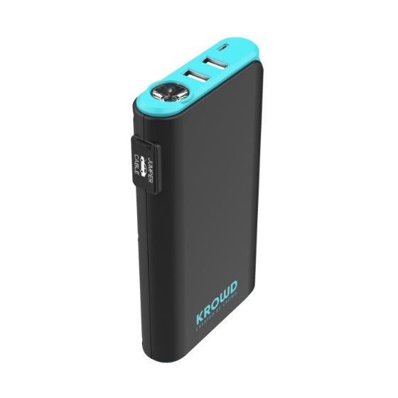 휴대용 점프 스타터 파워뱅크 타이어 크라우드 8000mAh JS-12B : 정풍볼트공구