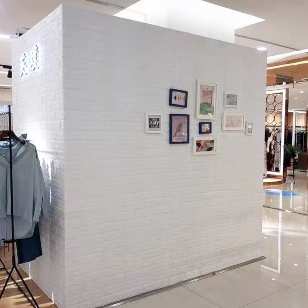 인테리어 벽지 화이트 폼 블럭 시트지 5mm 70x77cm 4장 : 애리하우스-hows