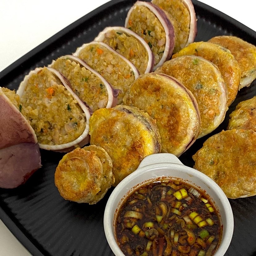 속초 오징어순대  중앙시장 강원도 오징어순대 슬라이스 순대 아바이마을 : 속초 수산