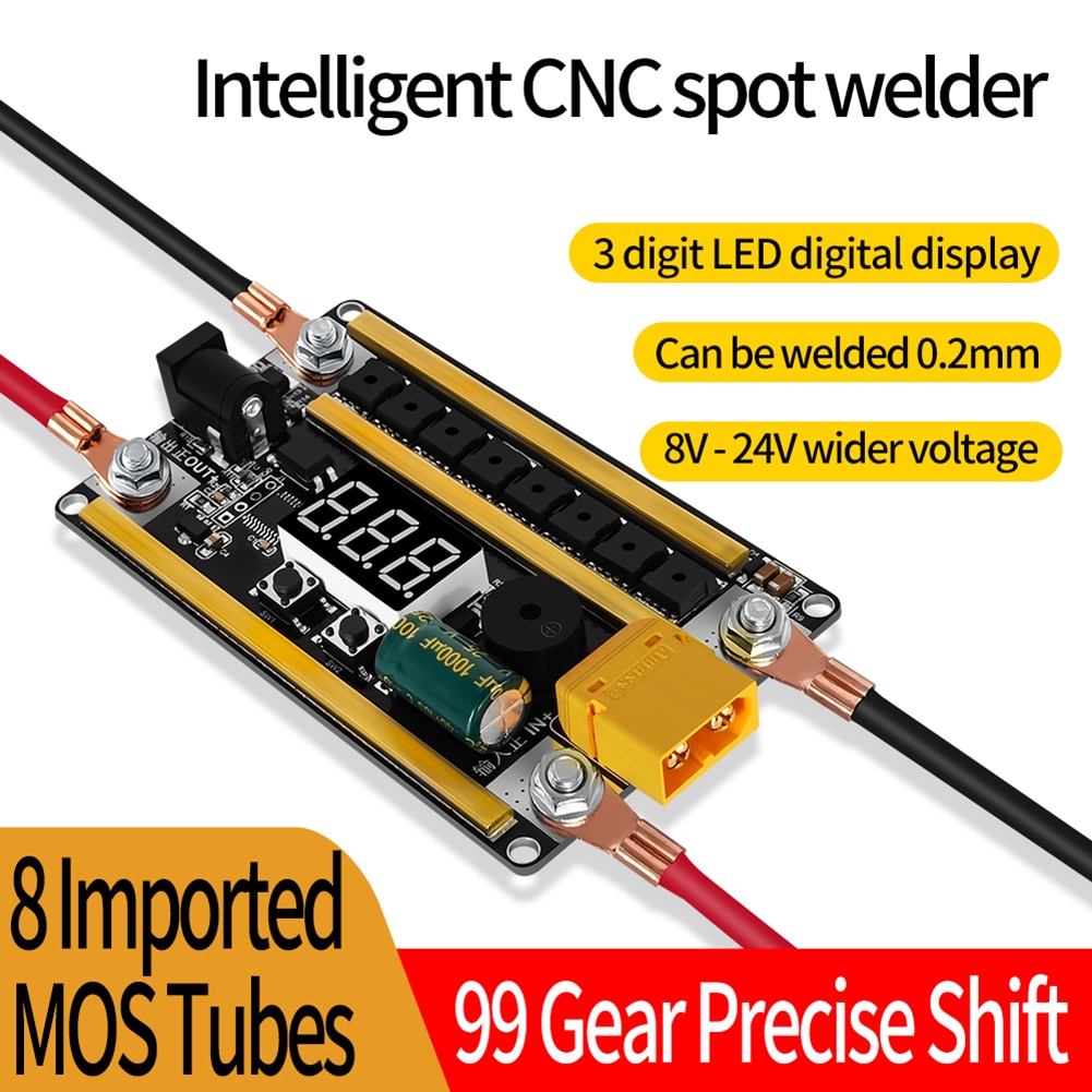 스포트용접기 휴대용 미니 스팟 스포트 용접기 GX591 핸드헬드 지지대 용접 니켈 시트 12V 스폿 PCB 회로 기판 18650 배터리용 0.1mm-0.2mm... 