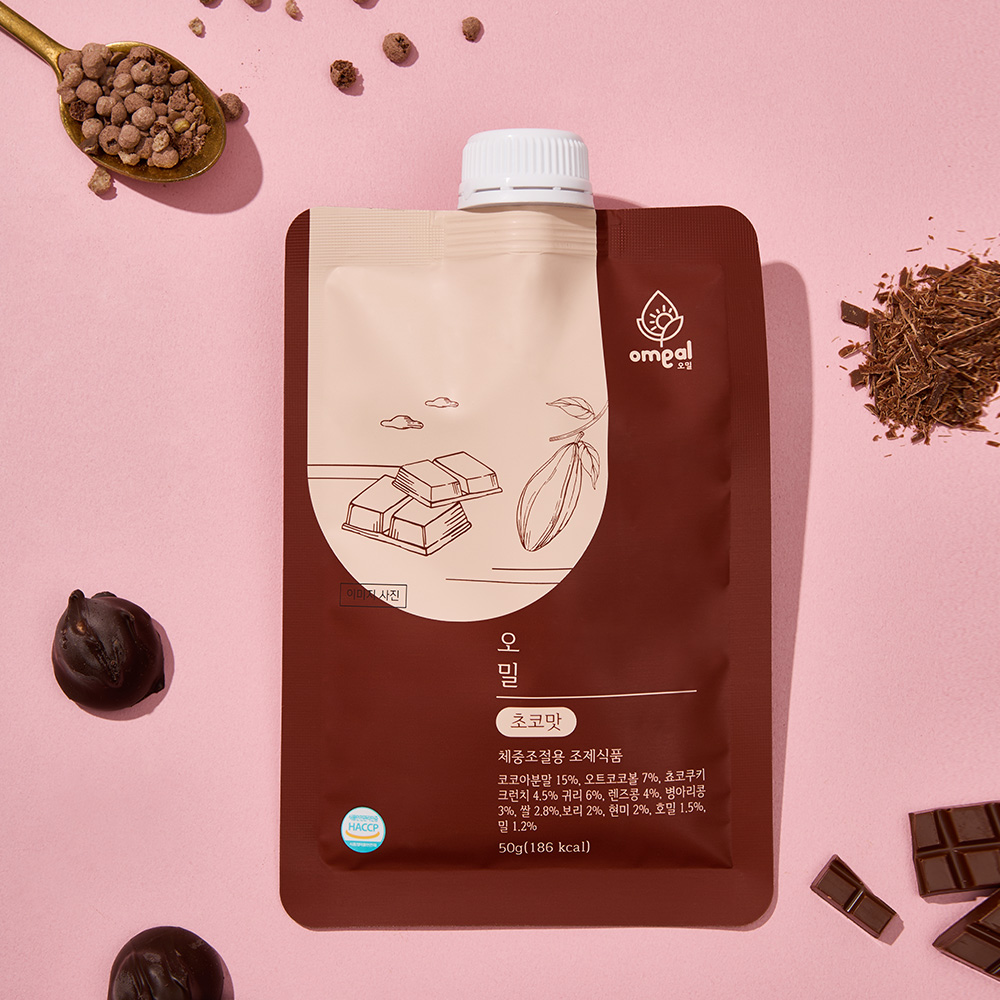 오밀쉐이크 초코맛 단백질 쉐이크 5개입 1세트 (250g) : 주식회사 엠마