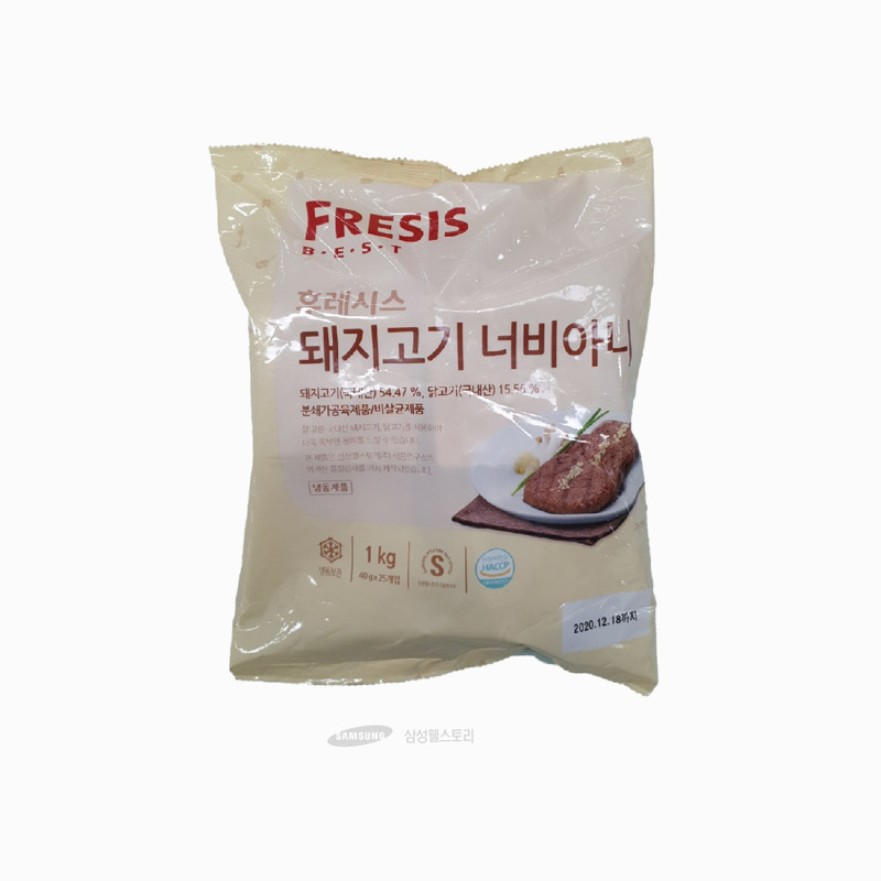 후레시스 돼지고기너비아니 40g 25개 1kg 국내산 돈육 계육 냉동 삼성웰스토리 : 마미스푸드