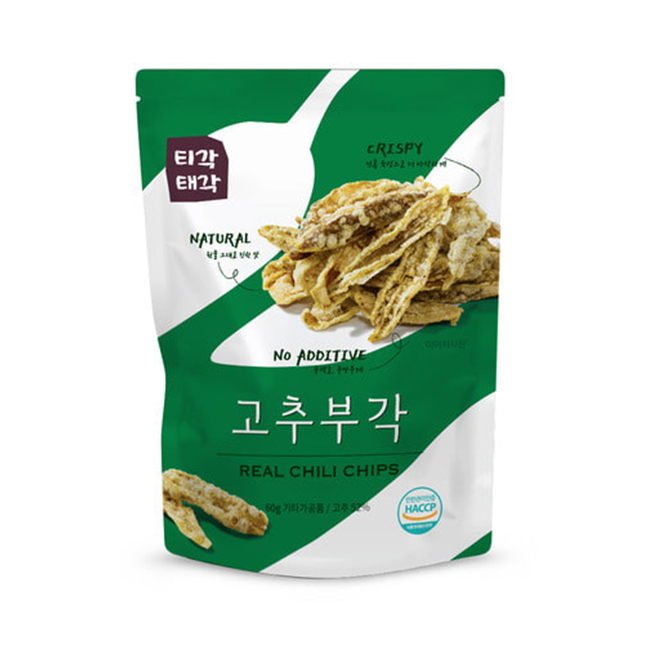 속초 중앙시장 명물 티각태각고추부각 60g : 카딜