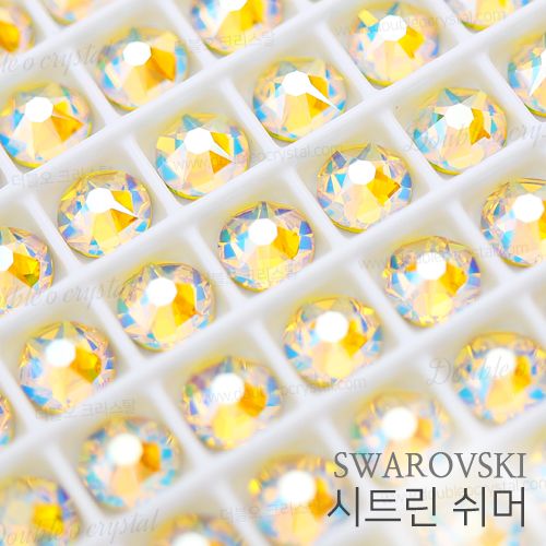 스와로브스키 2088 시트린 쉬머 100개 50개 : 더블오네일