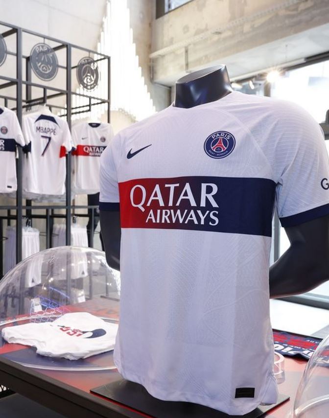 [프랑스 정품] 나이키 PSG 어웨이 원정 반팔 브이넥 저지 레트로 유니폼 / Paris Nike PSG 2000 Away Shirt : 지니상회7
