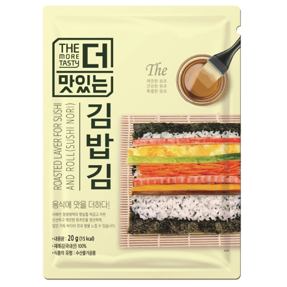 광천 별식품 두번 구운 김밥김 김밥용김 10매 : 광천별맛김