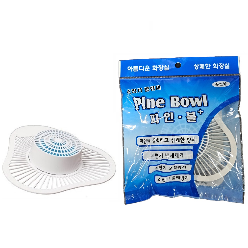 소변기탈취제 파인볼 냄새 제거 개별포장 파인볼 100g 원형 솔잎향 : 코리아크린업켐