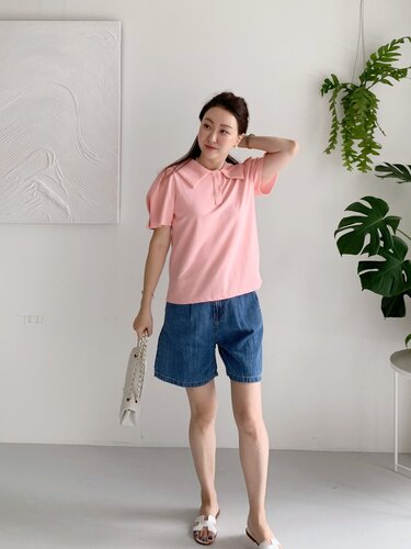 (세일)당일/애프터글로우 507 린넨 청 반바지 : 클로젯스토리지