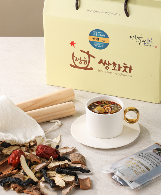 정읍쌍화차거리 다선 40팩 명절 부모님 건강 선물 추천 동의보감 고명 감기 수제 한방찻집 세트 : 다선쌍화차