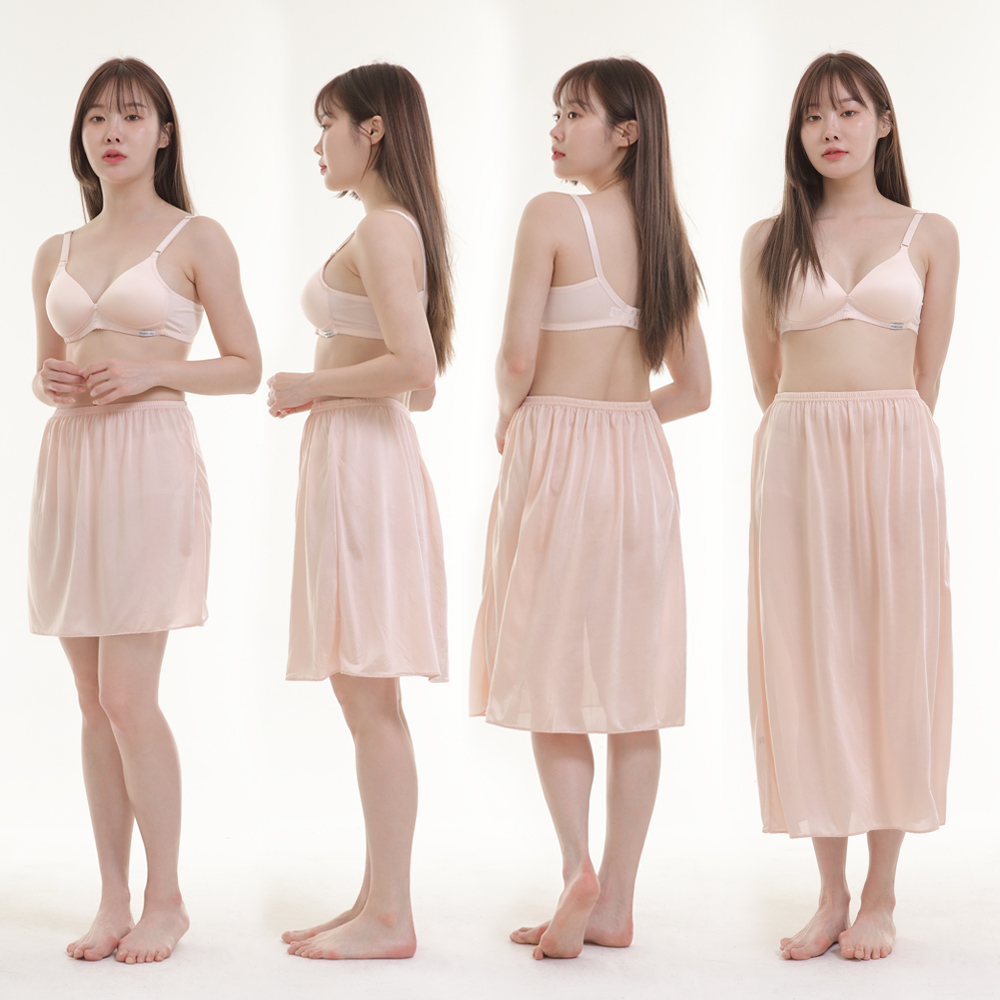 정전기 NO 국산인견 속치마 슬립 롱 스커트 3부 5부 7부 8부 모음 : 온 가족 속옷 쇼핑몰