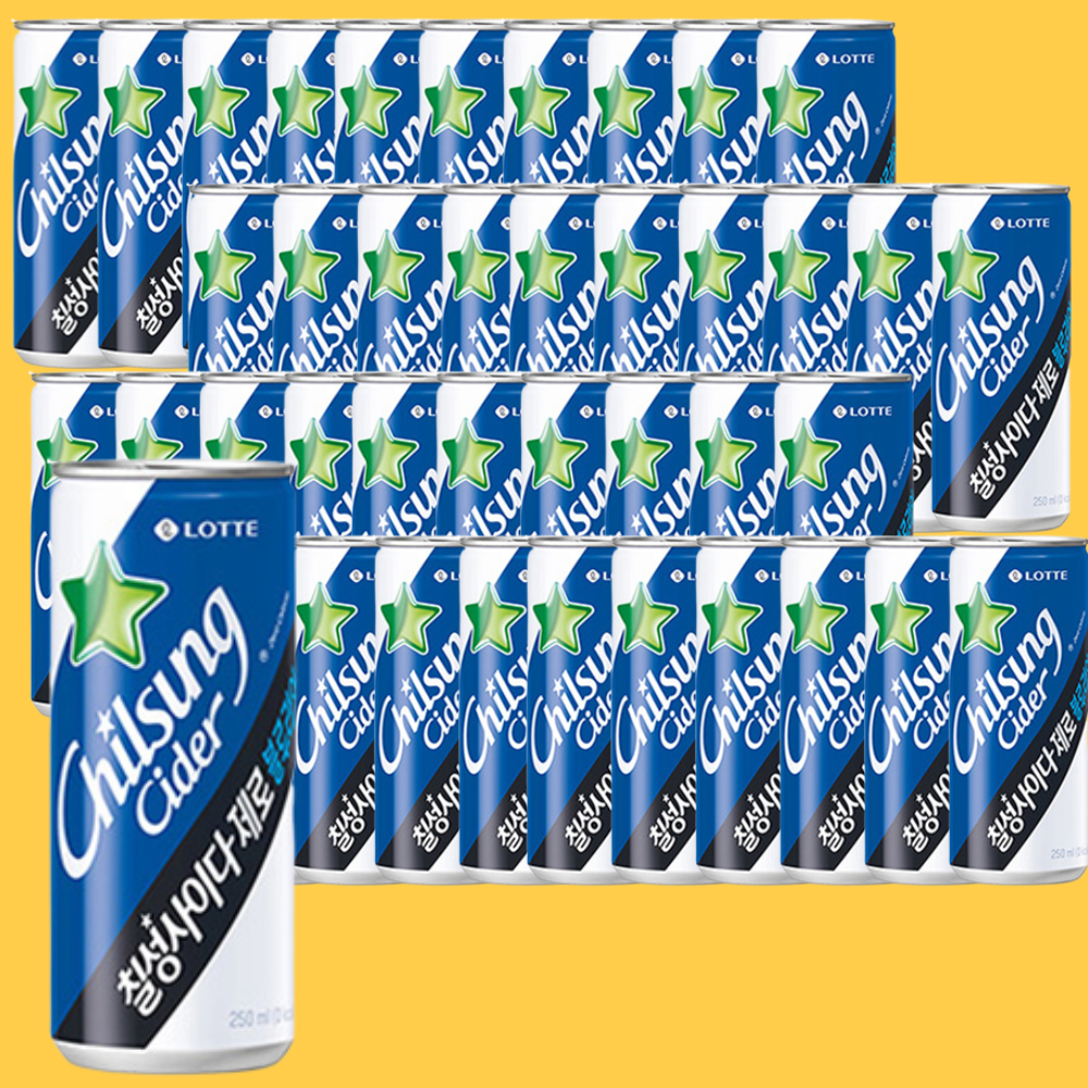 30캔 칠성사이다 제로 블루라임 250ml : 뚱이슈퍼