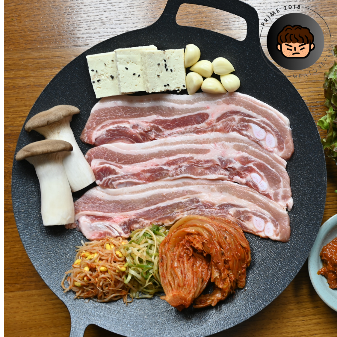(프라임2018) 냉동 삼겹살 1kg(500g 2팩) 대패 캠핑고기 한돈 국내산 칠레산 : 프라임2018